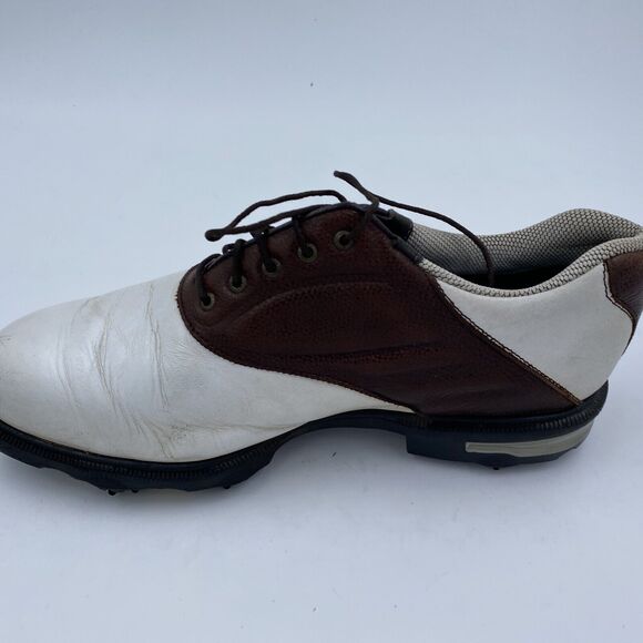 FootJoy DryJoys Tour Golf Saddle Leather Men’s Sz 9 W Opti Flex 2 Golf #59961 main image 5